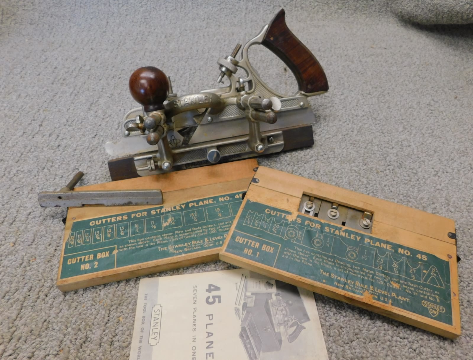 UNUSED STANLEY 45 OR 55 COMBINATION PLANE SLIDING SECTION DEPTH STOP N.O.S 