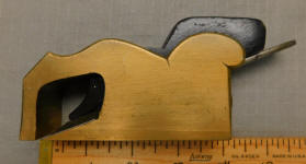 1 1/8 Mathieson Bullnose Brass Rabbet Plane