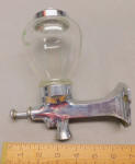 . 1930s Palmolive Glass & Chrome Wall Mount Soap Dispenser