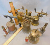Lot of Brass Blow Torches