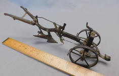 Primitive Horse Drawn Plow Salesman Sample / Model / Toy