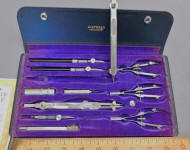 Dietzgen "Reliance" No. 1067 RC Drafting Set in Hard Leatherette Case