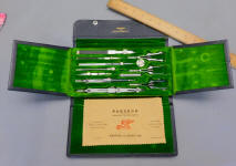 K & E / Keuffel & Esser "Paragon" No. 624 1/2 X Drafting Instrument Set in Leatherette Case