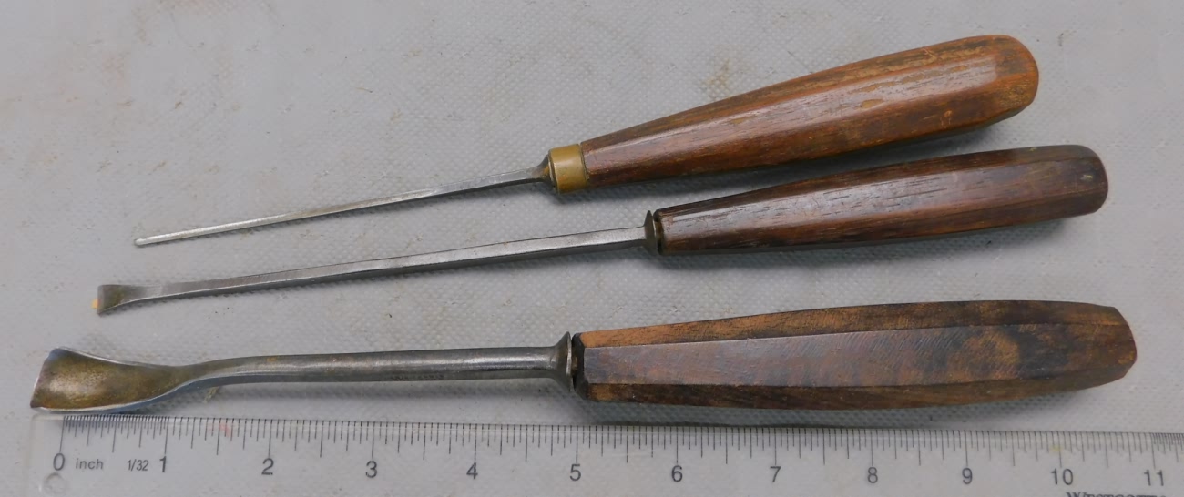 Sold at Auction: C.E. Jennings Chisel Set with Draw Knife