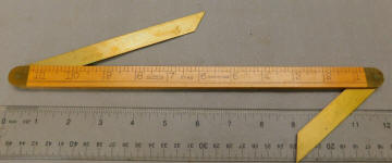 Lufkin No. 42 Ship Carpenters Ruler w/ 2 Bevels