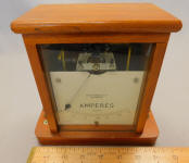 Philip Harris Amp Meter in Wood Case