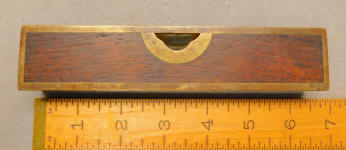 Stratton Bros No. 10 Brass Bound Mahogany 6" Machinist Level 