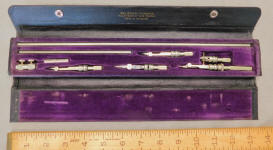 A. Lietz Co. San Francisco Beam Compass in Hard Leatherette Case