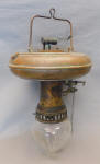 Pressure Lamp Gas Light Fixture w Copper Tank & Globe