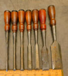 7 Stanley 750 Chisels