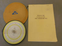 Loga 30 R C Calculating Disc / Circular Slide Rule 