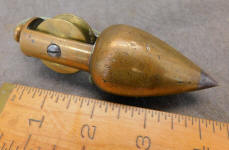 Stanley No. 2 Brass Plumb Bob w/ Reel