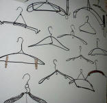 vintage wire clothes hangers