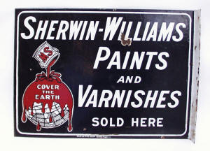 Shewin Williams Porcelain Sign