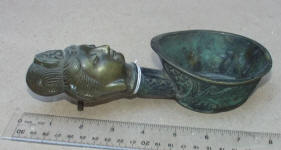 Antique Figural Oriental Pan Iron