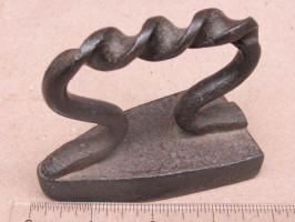 Miniature Forged Twist Handle Child Size Iron