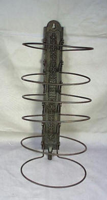 Patented 
	Folding Cast Iron Pie Rack