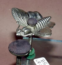 Figural Butterfly Sewing Clamp w/ 2 Pincushions