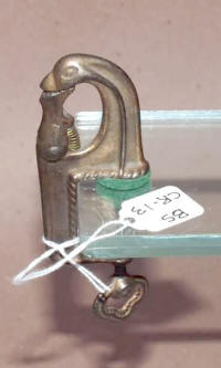 Cast Iron Figural Swan Head Sewing Clamp