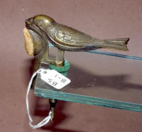 Antique Patented "Full Body Robin" Sewing Bird w/ Pincushion