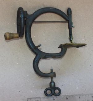 Early Hancock Style / Lake Patent Integral-Clamp Antique Sewing Machine