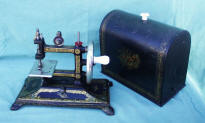 Antique Hand-Crank Cast Iron Colibri Sewing Machine