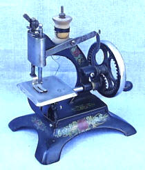 Antikque Muller 20 Cast Iron Toy Sewing Machine