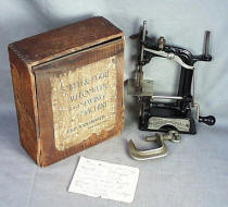 Smith & Egge TSM Toy Sewing Machine Marked John Wannamaker w/ Original Box